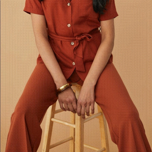 🔥SUZY Shier Button Up Wide Leg pants🔥